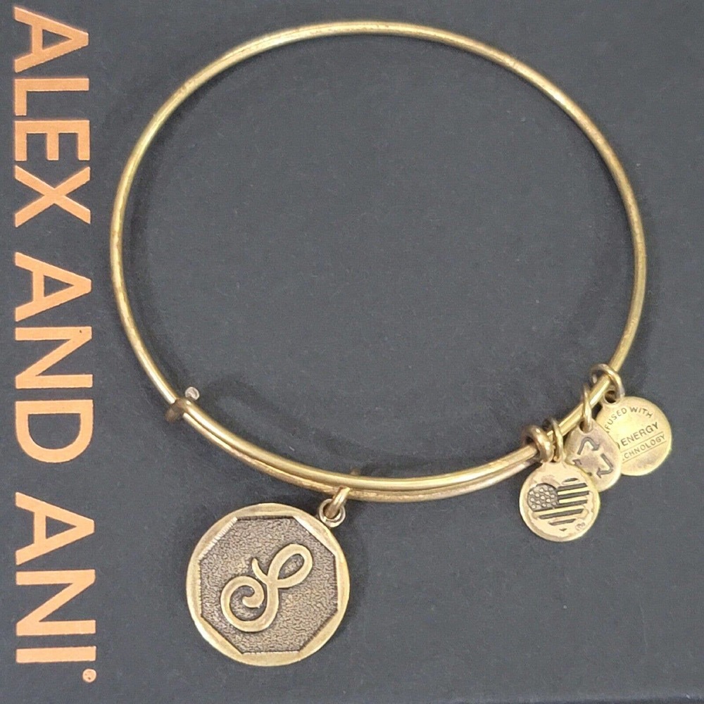Alex And Ani Letter S Initial Charm Bracelet